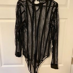Fashion Nova Fishnet Bodysuit
